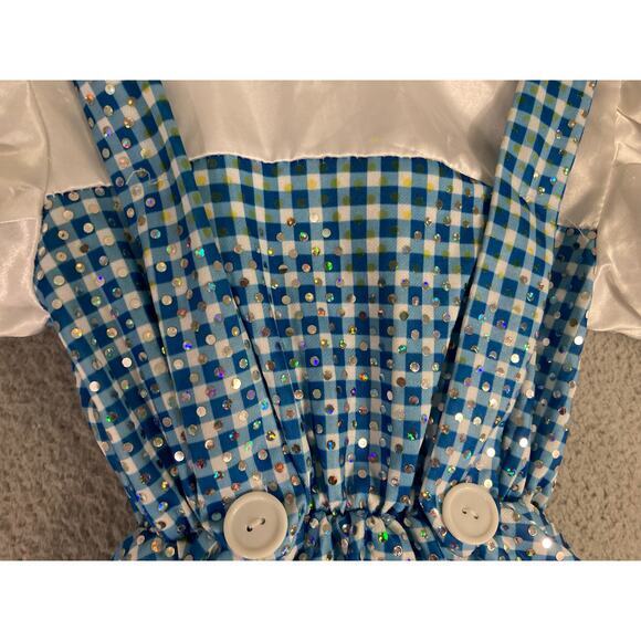 Rubies Girls Dorothy Costume Dress Size 4 Blue Wizard of Oz Party Outfit - Picture 7 of 13